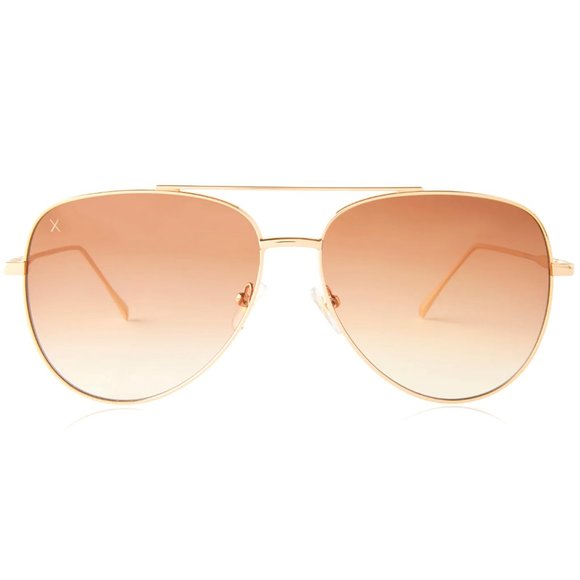 DIME Optics Venice Sunglasses in Gold/Sienna